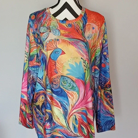 Peacock XL Women's Top - Picture 1 of 7